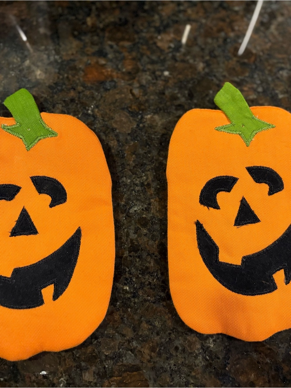 Jack-O'-Lantern cotton treat holders vintage